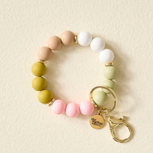 Load image into Gallery viewer, Hands-Free Keychain Wristlet-Sweet Pea