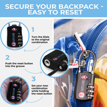 Load image into Gallery viewer, Clear Backpack XL Blue