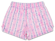 Load image into Gallery viewer, Floral Stripes Plush Shorts