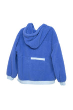 Load image into Gallery viewer, Blue Two-Toned Sherpa Fleece Pullover