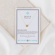 Load image into Gallery viewer, My Saint My Hero Jesus Loves You Necklace