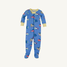 Load image into Gallery viewer, Beaufort Bonnet Knox's Night Night Footie Here Fishy Fishy/Lake Worth Yellow