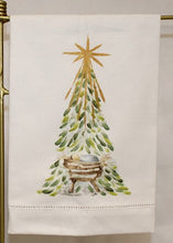 Load image into Gallery viewer, Manger Hand Embellished Tea Towel