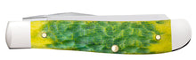 Load image into Gallery viewer, Case Green Apple Bone Peach Seed Jig Mini Trapper