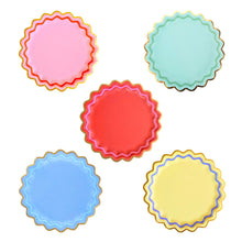 Load image into Gallery viewer, Packed Party Rainbow Ric Rac Assorted Dinner Plates (10 count)