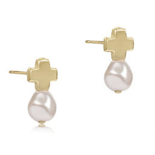 Load image into Gallery viewer, Enewton Signature Cross Gold Stud