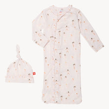 Load image into Gallery viewer, Magnetic Me Ruffle Cozy Gown w/Ruffle Hat