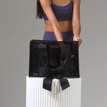 Load image into Gallery viewer, Case Mate Jelly Bow Tote w/Phone Pouch Midnight