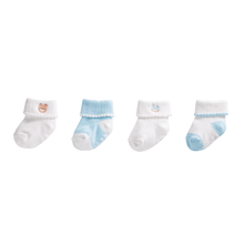 Load image into Gallery viewer, Blue Foldover Sock Set