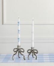 Load image into Gallery viewer, White Bow Candlestick