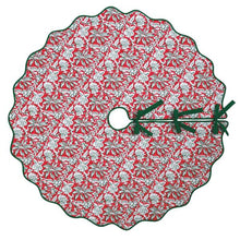 Load image into Gallery viewer, Christmas Block Print Tree Skirt