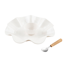 Load image into Gallery viewer, Ruffled Melamine Chip & Dip