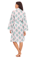 Load image into Gallery viewer, Dahlia Block Print Robe