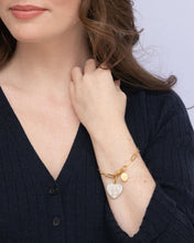 Load image into Gallery viewer, Susan Shaw Audrey Heart Bracelet w/White Turquoise