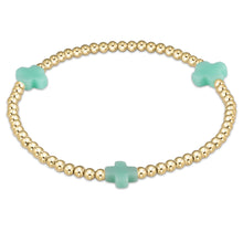 Load image into Gallery viewer, Enewton Signature Cross 3mm Gold Bead Bracelet