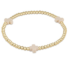 Load image into Gallery viewer, Enewton Extends Signature Cross 3mm Gold Bead Bracelet