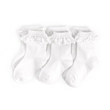 Load image into Gallery viewer, Little Stocking Co. 3-Pack Lace Midi Socks