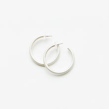 Load image into Gallery viewer, Michelle McDowell Silver Hoop Earrings