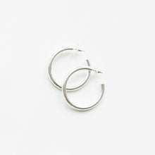 Load image into Gallery viewer, Michelle McDowell Silver Hoop Earrings