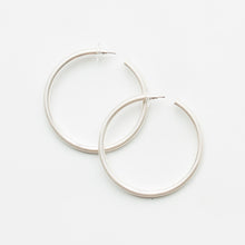 Load image into Gallery viewer, Michelle McDowell Silver Hoop Earrings