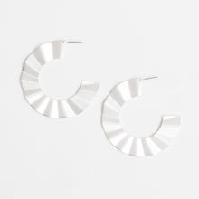 Load image into Gallery viewer, Michelle McDowell Silver Hoop Earrings