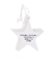 Load image into Gallery viewer, Two's Company Star Ornament with Saying