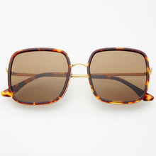 Load image into Gallery viewer, Freyrs Cosmo Acetate Womens Square Sunglasses: Dark Tortoise
