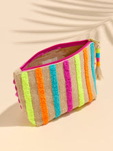 Load image into Gallery viewer, Summer Stripes Zip Pouch
