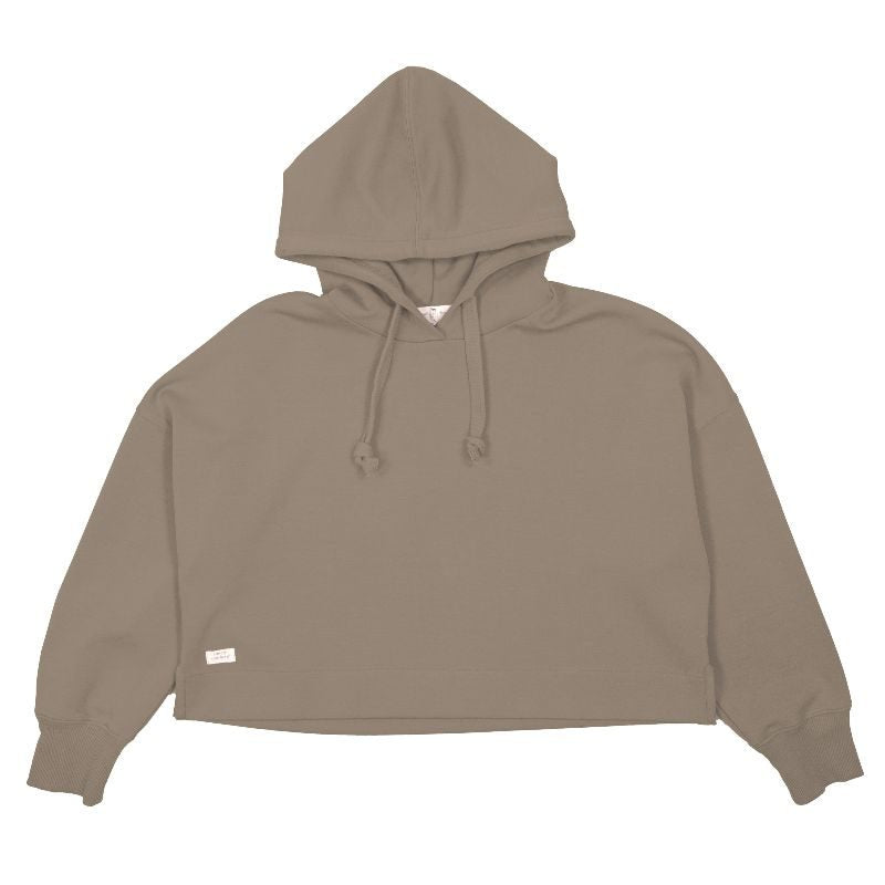 Cropped Hoodie Moss