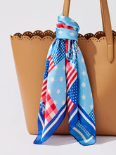 Load image into Gallery viewer, Flag Patchwork Scarf Blue
