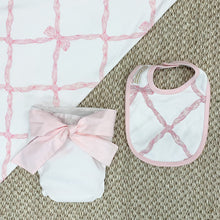 Load image into Gallery viewer, Beaufort Bonnet Baby Bow Bottom Bloomer Worth Ave White/Palm Beach Pink
