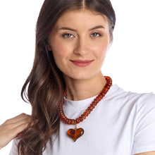 Load image into Gallery viewer, Chunky Heart Bead Necklace

