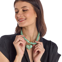 Load image into Gallery viewer, Chunky Heart Bead Necklace
