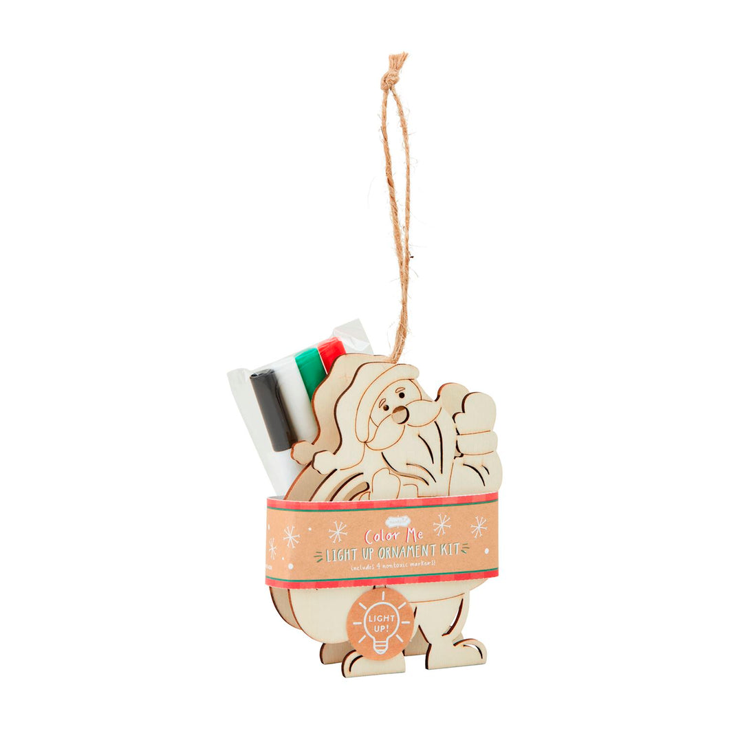 Santa Color-Me Light-Up Ornament