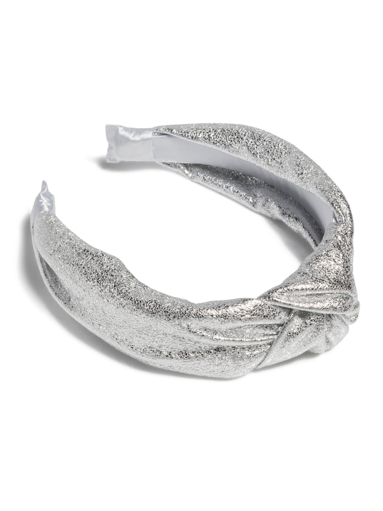 Shiraleah Silver Metallic Knotted Headband