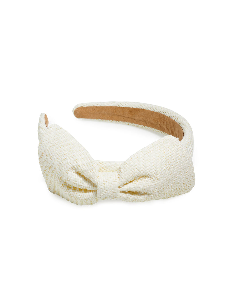 Shiraleah Ivory Paper Bow Headband