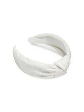 Load image into Gallery viewer, Shiraleah White Lacey Knotted Headband
