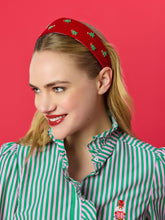Load image into Gallery viewer, Velvet Tree Headband Scarlet
