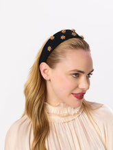 Load image into Gallery viewer, Velvet Gift Bow Headband Black
