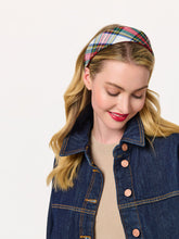 Load image into Gallery viewer, Plaid Wide Headband Multi
