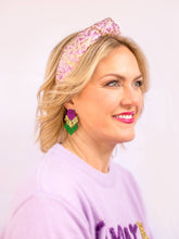 Load image into Gallery viewer, Purple &amp; Gold Shimmer Headband
