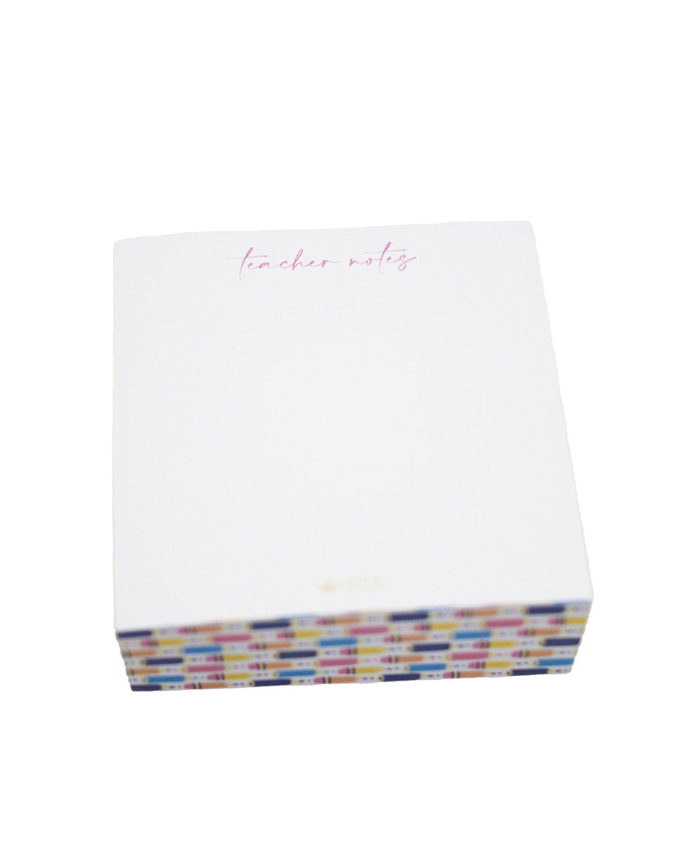 Teacher Notes Sticky Note Cube