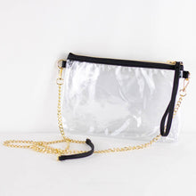 Load image into Gallery viewer, Candace Double Zip Clear Crossbody 10x6x2

