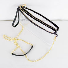Load image into Gallery viewer, Candace Double Zip Clear Crossbody 10x6x2
