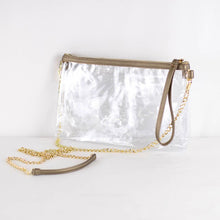 Load image into Gallery viewer, Candace Double Zip Clear Crossbody 10x6x2
