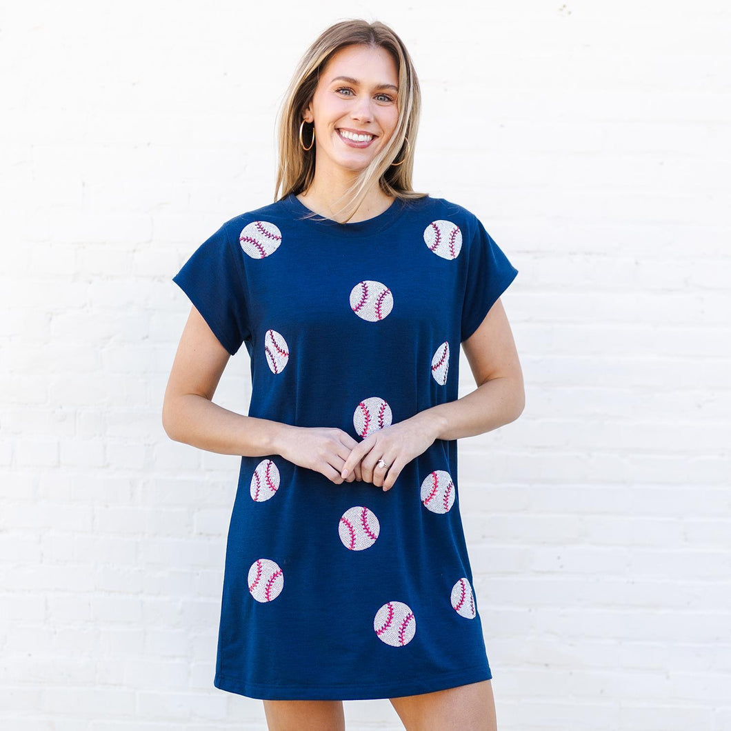 Sequin Baseball Anna Dress