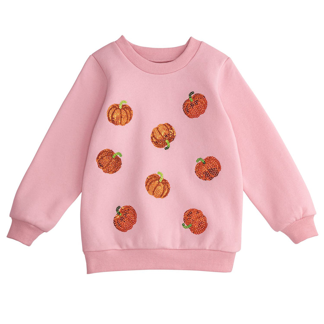 Sequin Pumpkin Sweatshirt