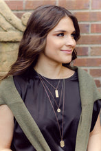 Load image into Gallery viewer, Madison Sterling Necklace (Original/Gold) - Jeremiah 29:11: 16" - Short
