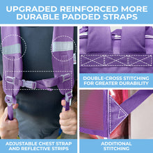 Load image into Gallery viewer, Clear Backpack For School XL Purple
