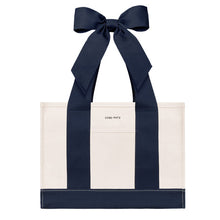 Load image into Gallery viewer, Case Mate Canvas Tote - Canvas Oxford Navy Bow
